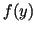 $ f(y)$