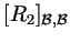 $\displaystyle [R_2]_{\mathcal B,\mathcal B}$