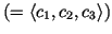 $ (=\langle c_1,c_2,c_3\rangle)$