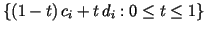 $ \{(1-t)\,c_i+t\,d_i:0\leq t\leq 1\}$