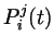 $\displaystyle P_i^j(t)$