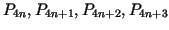 $ P_{4n},P_{4n+1},P_{4n+2},P_{4n+3}$