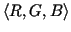 $ \langle R,G,B\rangle$