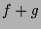 $\displaystyle f+g$