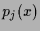 $\displaystyle p_j(x)$