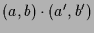 $\displaystyle (a,b)\cdot (a',b')$