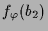 $\displaystyle f_\varphi (b_2)$