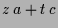 $\displaystyle z\,a+t\,c$