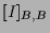 $\displaystyle [I]_{ B, B}$