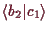 \bgroup\color{demo}$ \langle b_2\vert c_1\rangle$\egroup