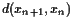 $\displaystyle d(x_{n+1},x_n)$