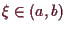 \bgroup\color{demo}$ \xi \in(a,b)$\egroup