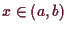 \bgroup\color{demo}$ x\in (a,b)$\egroup