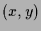 $ (x,y)$