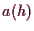 \bgroup\color{demo}$ a(h)$\egroup