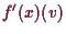 \bgroup\color{demo}$ f'(x)(v)$\egroup