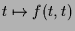 $ t\mapsto f(t,t)$