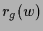 $\displaystyle r_g(w)$