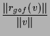 $\displaystyle \frac{\Vert r_{g\o f}(v)\Vert}{\Vert v\Vert}$