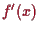 \bgroup\color{proclaim}$ f'(x)$\egroup