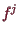 \bgroup\color{demo}$ f^j$\egroup