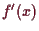\bgroup\color{demo}$ f'(x)$\egroup