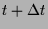 $ t+\Delta t$