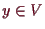 \bgroup\color{demo}$ y\in V$\egroup