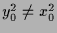 $ y_0^2\ne x_0^2$