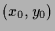 $ (x_0,y_0)$