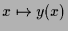 $ x\mapsto y(x)$