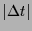 $ \vert\Delta t\vert$