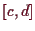 \bgroup\color{demo}$ [c,d]$\egroup