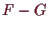 \bgroup\color{demo}$ F-G$\egroup