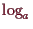 \bgroup\color{demo}$ \log_a$\egroup