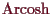 \bgroup\color{demo}$ \operatorname{Arcosh}$\egroup