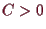 \bgroup\color{demo}$ C>0$\egroup