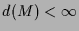 $ d(M)<{\infty}$