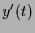 $\displaystyle y'(t)$