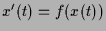 $ x'(t)=f(x(t))$