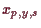 \bgroup\color{demo}$ x_{p,y,s}$\egroup