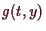\bgroup\color{demo}$ g(t,y)$\egroup