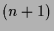 $ (n+1)$