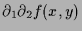 $\displaystyle \d _1\d _2 f(x,y)$