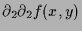 $\displaystyle \d _2\d _2 f(x,y)$