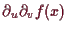 \bgroup\color{demo}$ \d _u\d _v f(x)$\egroup