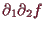 \bgroup\color{demo}$ \d _1\d _2f$\egroup