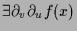 $\displaystyle \exists \d _v\d _u f(x)$