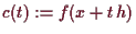 \bgroup\color{demo}$ c(t):=f(x+t\,h)$\egroup