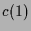 $\displaystyle c(1)$